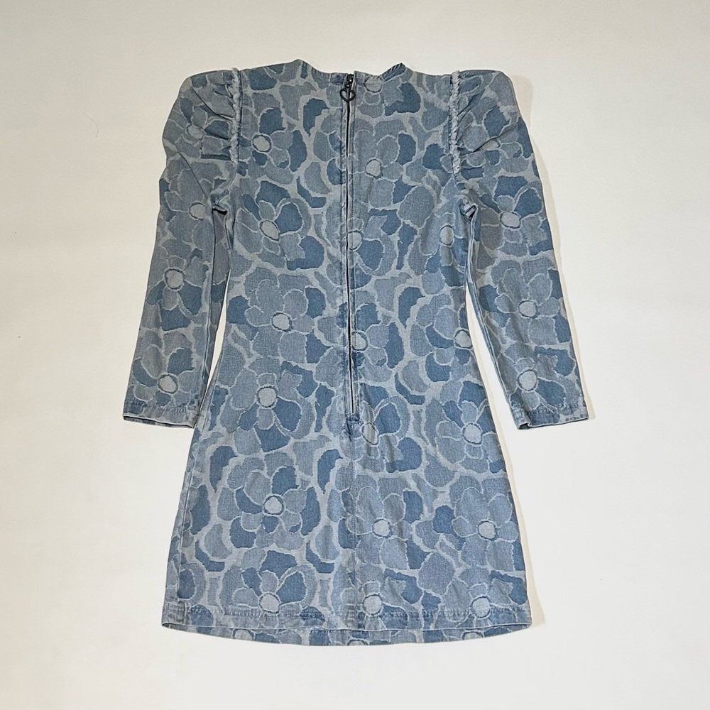 Kate Spade Abstract Peony Denim Dress - Picture 4 of 8